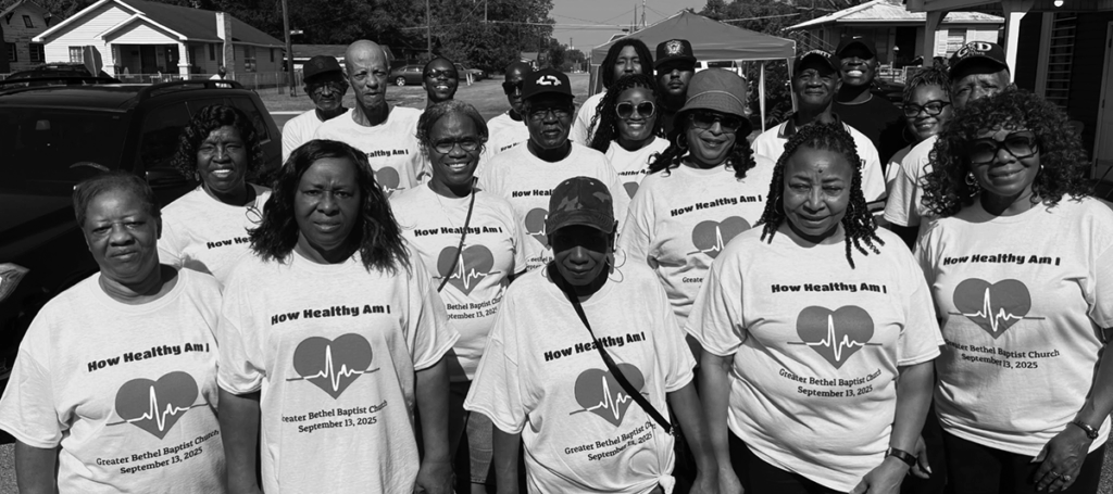 Pastor Eades and Greater Bethel Church members at their very first Health Fair