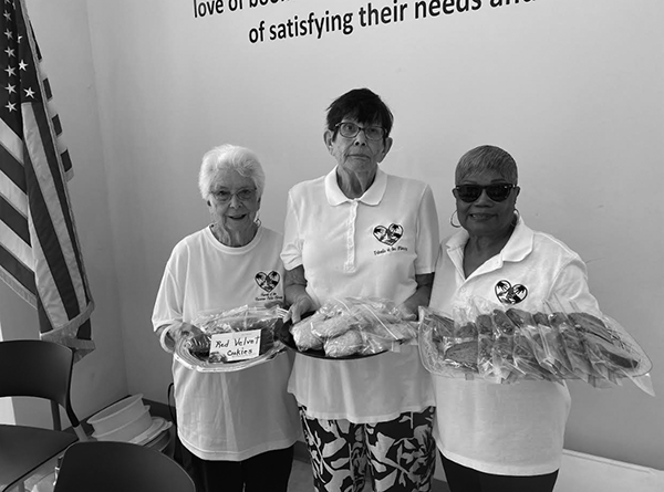 Betty Johnson, Claire Rhea and Helen Willoughby