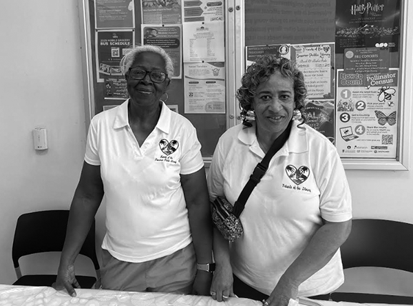 Belinda Johnson and Linda Ward Sunday