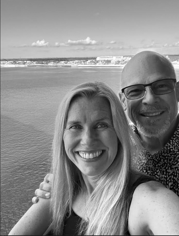 Kaye and Brad Tompkins docked in Bimini