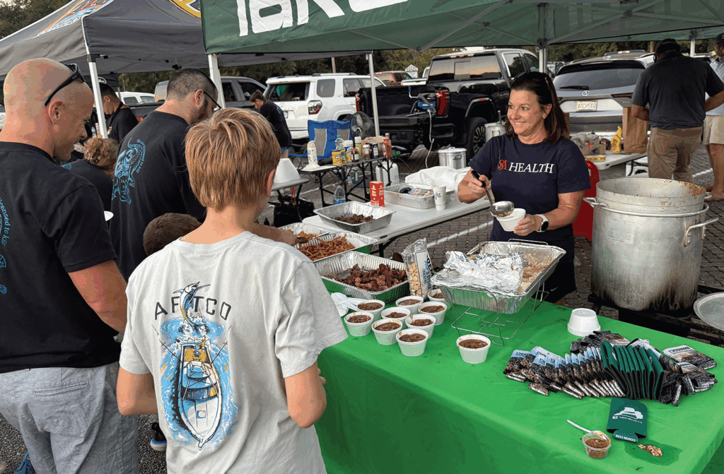Cook teams were busy handing out samples of their tasty wild game to the large crowd. (Photos by AWF, David Rainer)