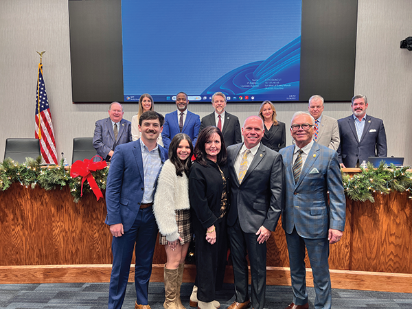 Clay Morris was recently named the new Hoover Police Chief. He is shown at the November 24 Hoover City Council meeting.