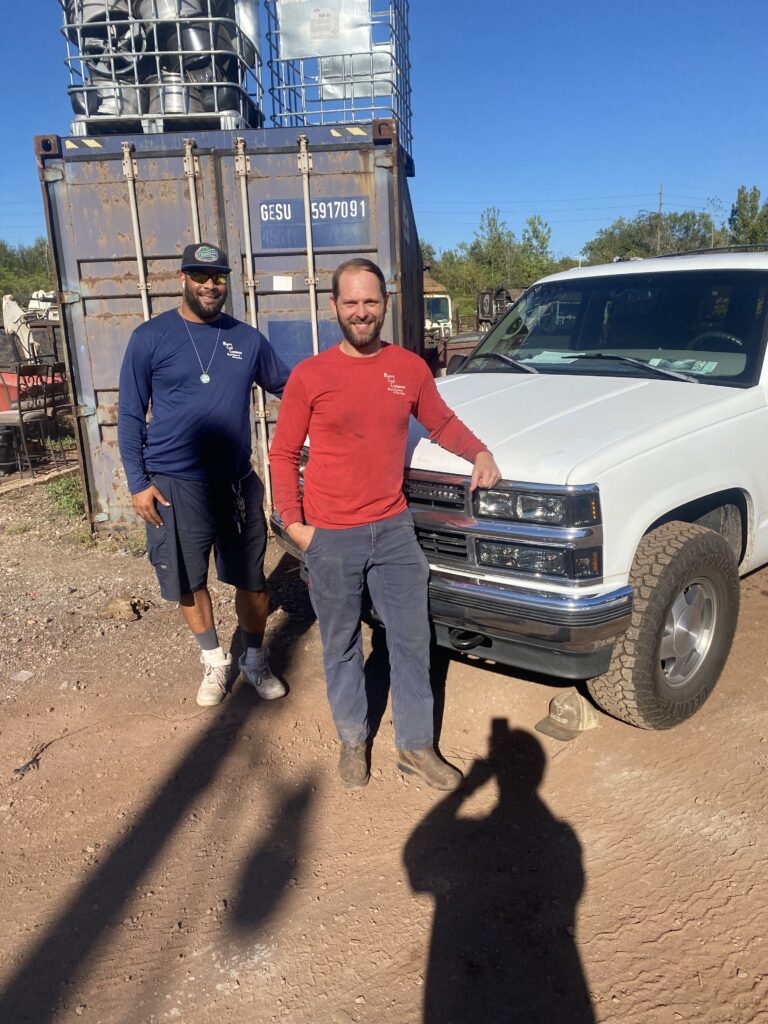 Kasper Kirksey and Woody Mathis, two of the car show's organizers