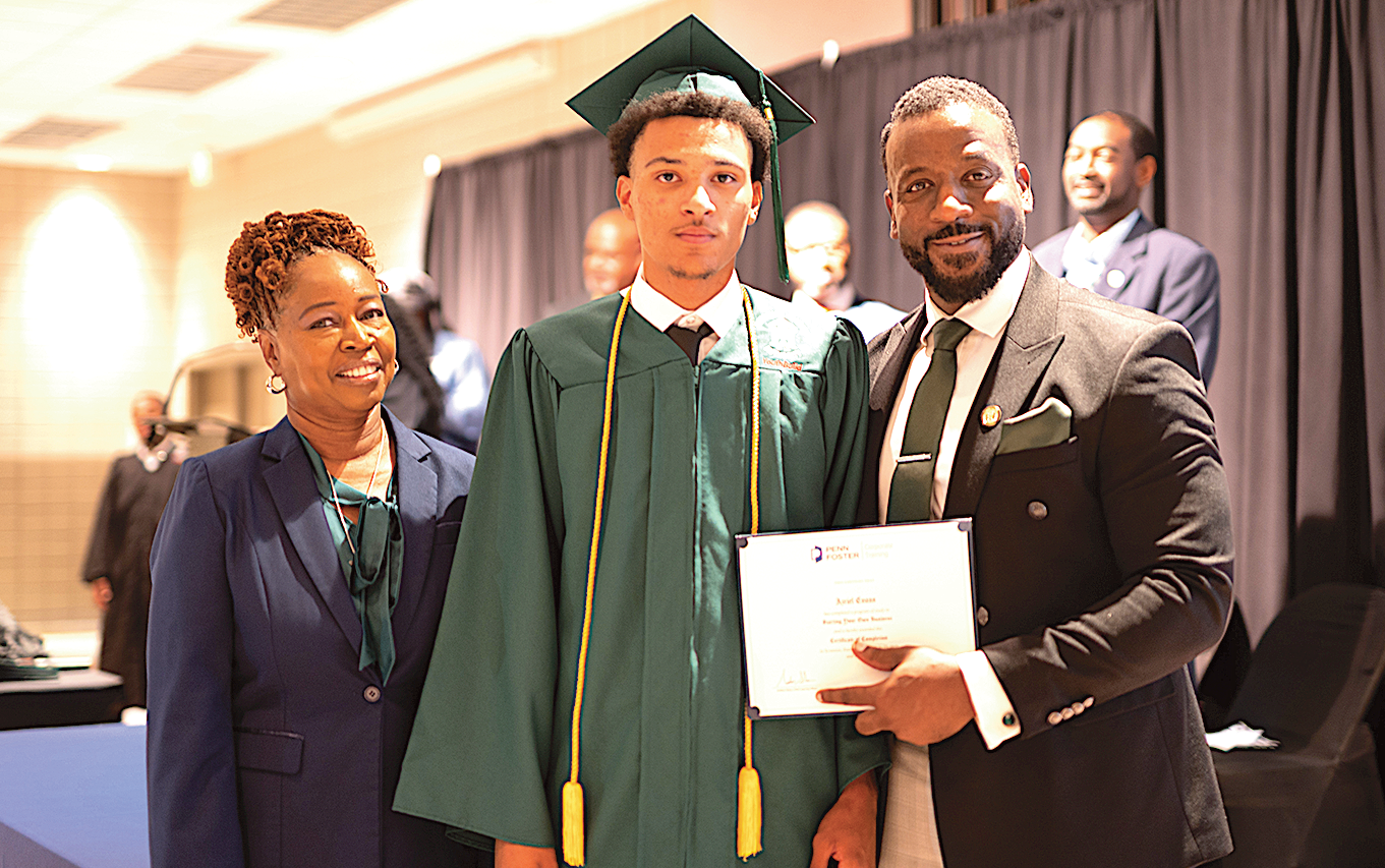 Linda Pettway, Caleb Corbett and Demeatris Groce