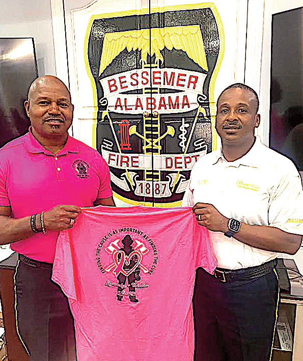 Lt. Bobby Horn and Fire Chief Kendric Hughley