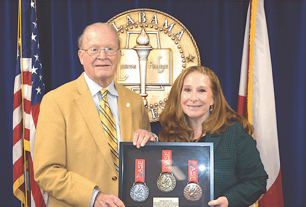 The ASF Foundation honored Senator Jabo Waggoner (Jefferson & Shelby counties) for his continued support of the Alabama State Games.