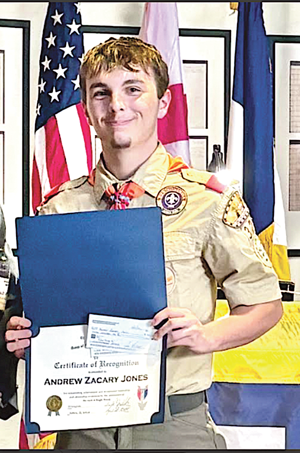 Eagle Scout Andrew Zacary Jones