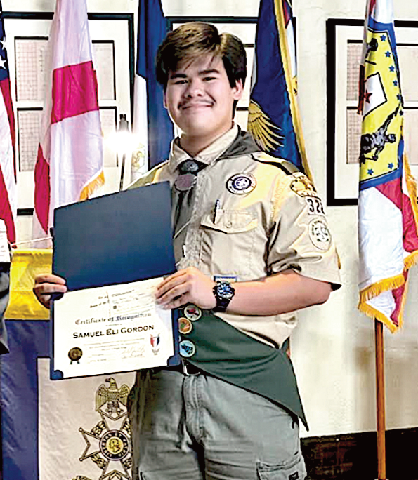 Eagle Scout Samuel Eli Gordon