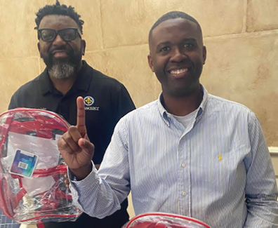 City Councilman Jarvis Collier and Pastor Noah Rocker