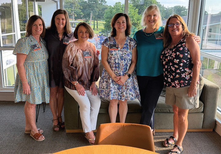 Kelly Stanford Hazelwood, Elizabeth Woodfin Hill, Bama Folsom Hagar, Tess Navar Davis, Joy Little Fitch and Pam Williamson Hill