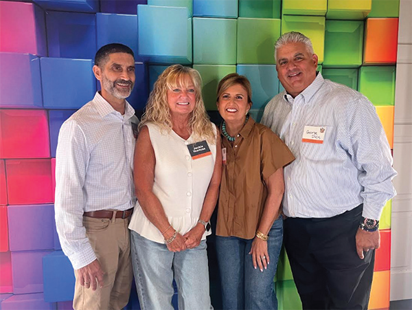 Teddy and Jackie Hontzas and Maria and George Dikis