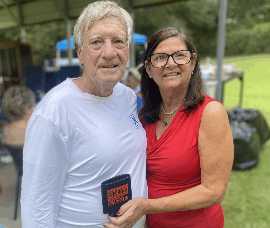 Jimmie and Mona Stephens hosted the Labor Day barbecue and fish fry at their Morgan Road home