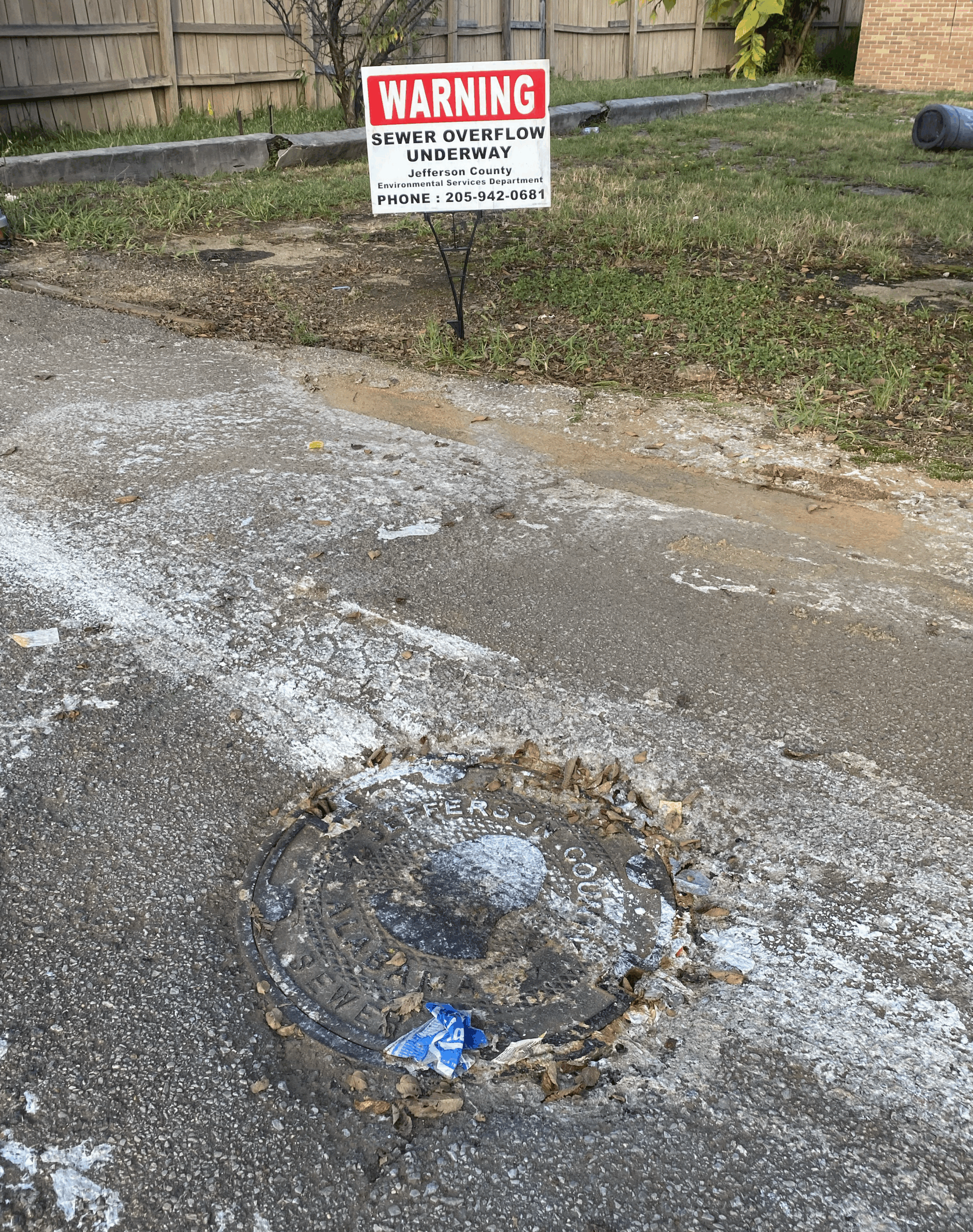 Second Alley North manhole